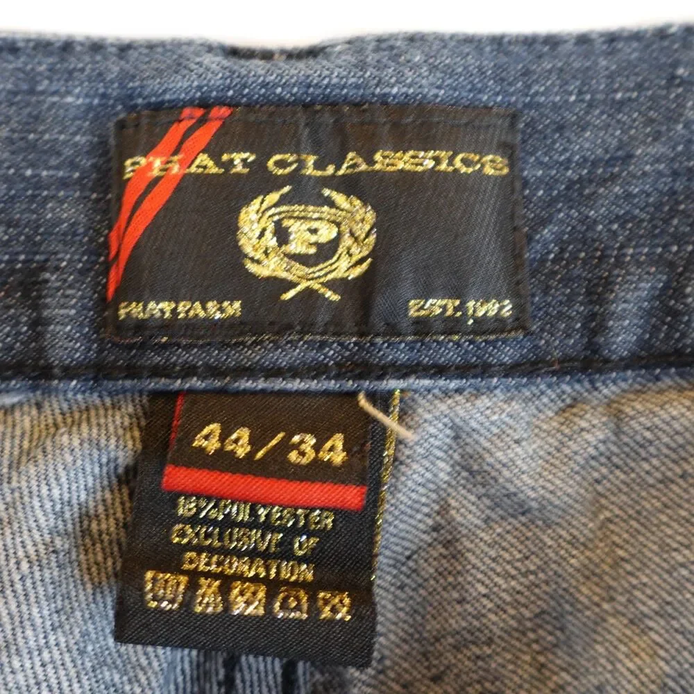 Phat Farm Phat Classics Men’s Jeans 42x29 Embroidered Logo Baggy Y2K Streetwear